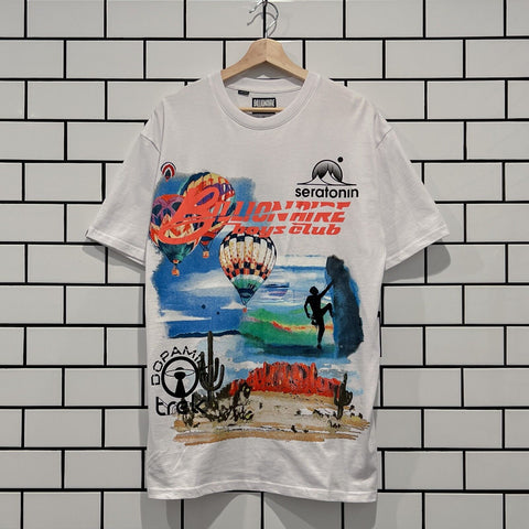 BILLIONAIRE BOYS CLUB BBC WORLD SS KNIT WHITE OVERSIZED