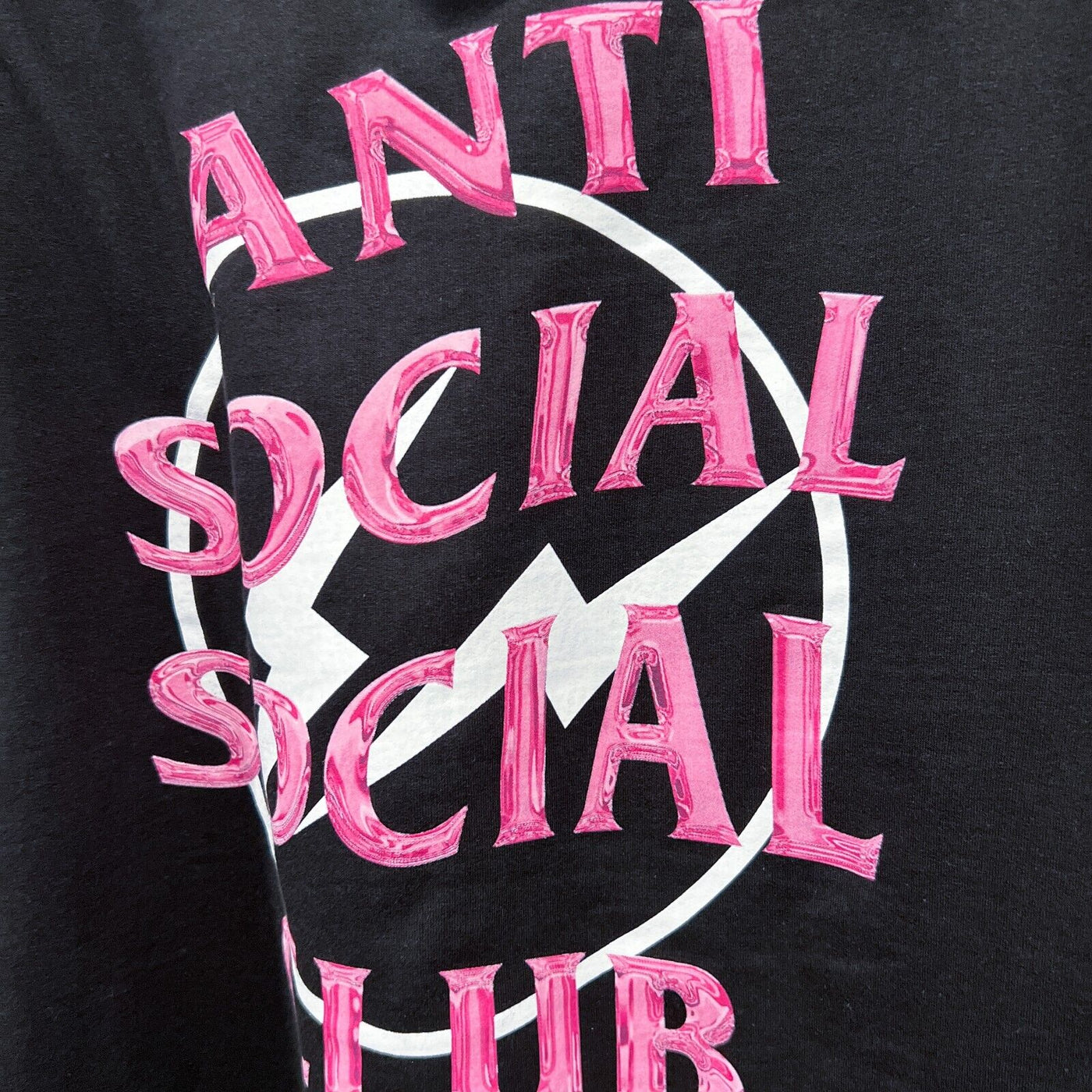 ANTI SOCIAL SOCIAL CLUB X FRAGMENT DESIGN PRECIOUS PETALS BLACK HOODIE PINK