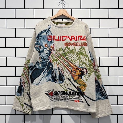BILLIONAIRE BOYS CLUB BBC TRAILBLAZER SWEATER GARDENIA