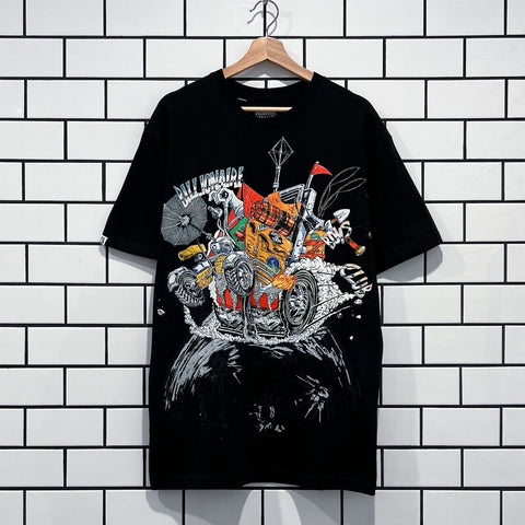 BILLIONAIRE BOYS CLUB BBC MOON ROVER SS KNIT BLACK OVERSIZED
