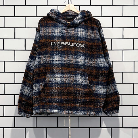 PLEASURES MACHINIST PONCHO HOODY BROWN