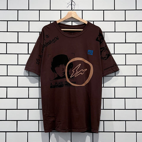 TRAVIS SCOTT CACTUS JACK FOR FRAGMENT HIROSHI TEE BROWN SOLD OUT LIMITED