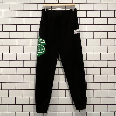 BILLIONAIRE BOYS CLUB BBC STRAIGHT FONT SWEATPANTS BLACK