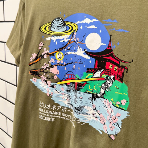 BILLIONAIRE BOYS CLUB BBC SAKURA SS KNIT LODEN GREEN