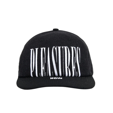 PLEASURES STRETCH SNAPBACK HAT BLACK