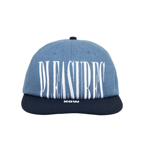 PLEASURES STRETCH SNAPBACK HAT DENIM