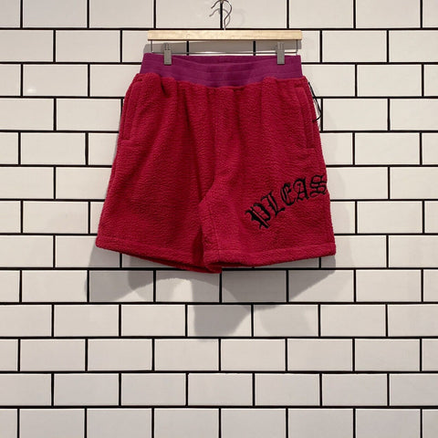 PLEASURES MARS SHERPA SHORTS MAUVE