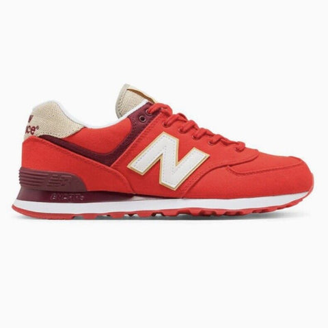 NEW BALANCE MEN'S NB ML574RTC CLASSICS TRADITIONNELS SNEAKER RED