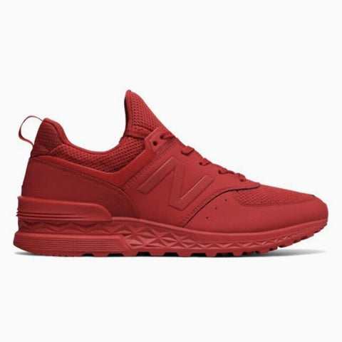 NEW BALANCE MEN'S NB MS574SCP LIFESTYLE SNEAKER RED