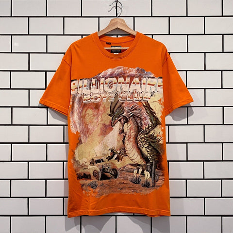 BILLIONAIRE BOYS CLUB BBC FIRE SS KNIT RUSSET ORANGE OVERSIZED