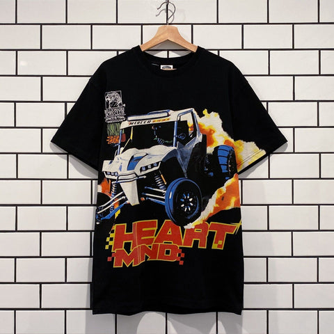 BILLIONAIRE BOYS CLUB BBC HEART MIND SS KNIT BLACK OVERSIZED