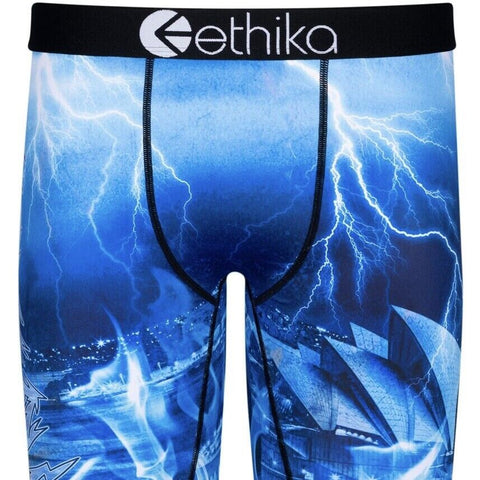 ETHIKA MENS STAPLE UNDERWEAR BOXER OUT THE BLUE BLUE