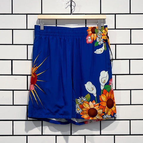 PLEASURES HEART SHORTS BLUE