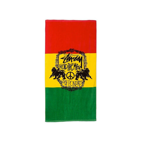 STUSSY HOLD THE MEDZ TOWEL RASTA BEACH TOWEL SOLD OUT LIMITED