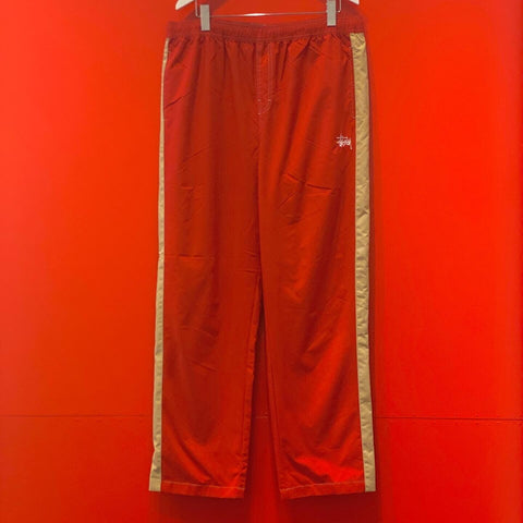 STUSSY PANEL TRACK RELAXED PANT RED