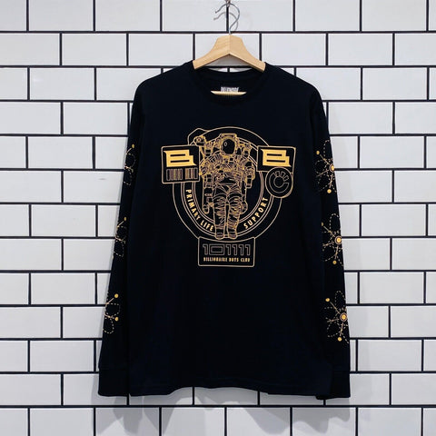 BILLIONAIRE BOYS CLUB BBC PROCESS LS TEE BLACK