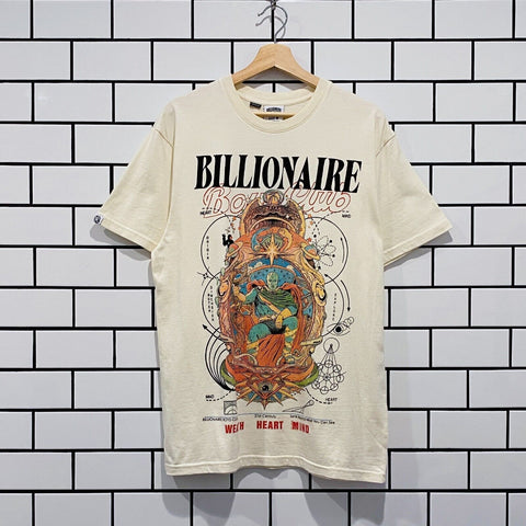 BILLIONAIRE BOYS CLUB BBC GALIELO SS KNIT WHITE OVERSIZED