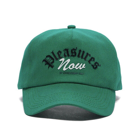 PLEASURES APPOINTMENT UNCONSTRUCTED SNAPBACK HAT GREEN