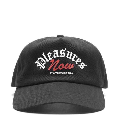 PLEASURES APPOINTMENT UNCONSTRUCTED SNAPBACK HAT BLACK