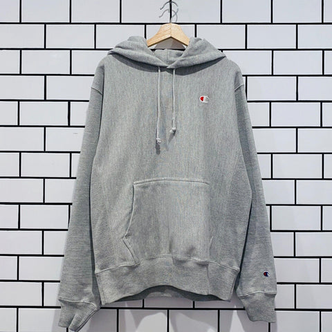 CHAMPION REVERSE WEAVE PULLOVER HOODIE GRAY