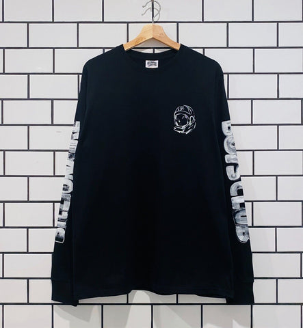 BILLIONAIRE BOYS CLUB BBC GOUACHE HELMET LS TEE BLACK