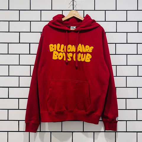 BILLIONAIRE BOYS CLUB BBC CONTACT HOODIE RUMBA RED OVERSIZED