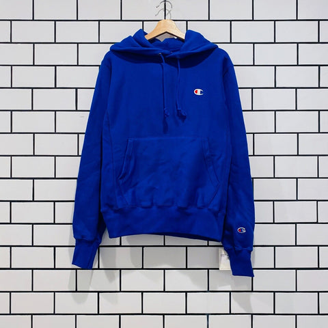 CHAMPION REVERSE WEAVE PULLOVER HOODIE BLUE