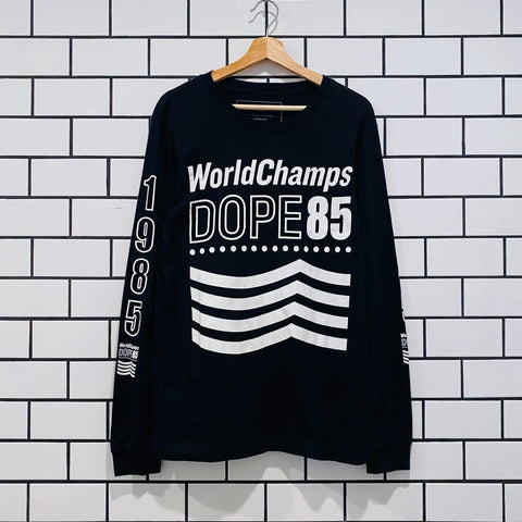 DOPE CHAMPS OF EVERYTHING LS TEE BLACK