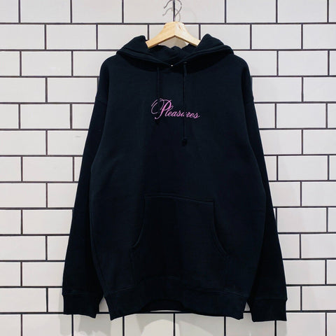 PLEASURES STACK HOODIE BLACK