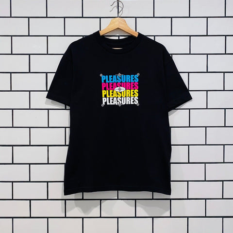 PLEASURES CMYK T-SHIRT BLACK