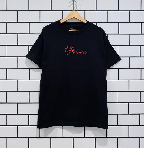 PLEASURES STACK T-SHIRT  BLACK