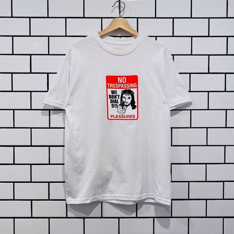 PLEASURES TRESPASS T-SHIRT WHITE