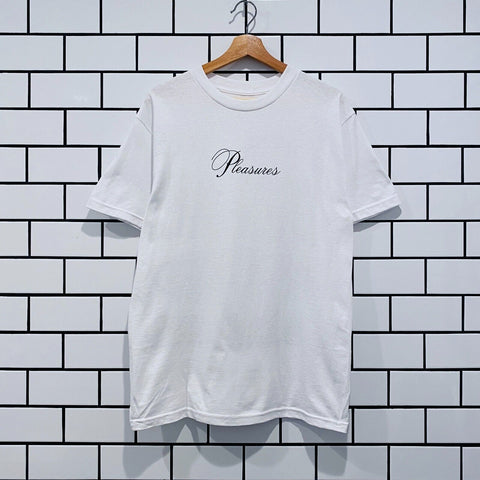 PLEASURES STACK T-SHIRT  WHITE