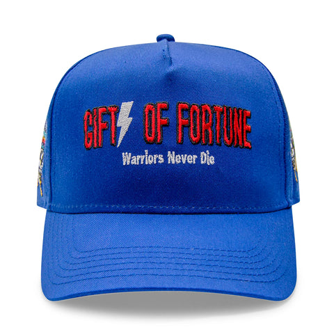 GIFTS OF FORTUNE INDIAN WARRIOR TRUCKER HAT BLUE