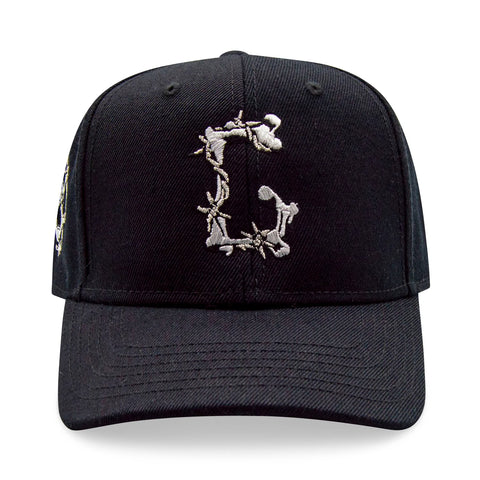 GIFTS OF FORTUNE BARBED WIRE SNAPBACK HAT BLACK