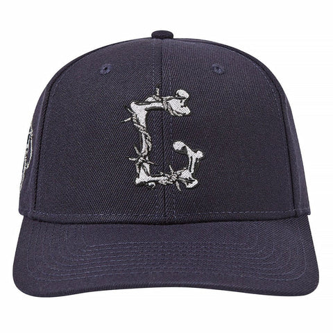 GIFTS OF FORTUNE BARBED WIRE SNAPBACK HAT NAVY BLUE